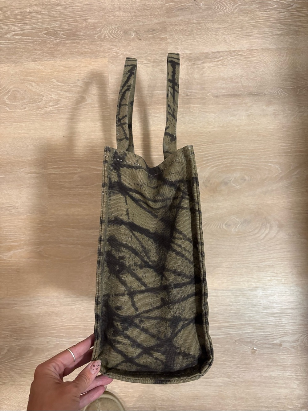 Large Marc Jacobs custom The Tote Bag w/ Watercolor Splatter - Picture 5 of 10